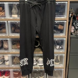 PINK Victoria’s Secret - size large sweat pants with PINK on both legs